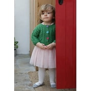 Aran Woollen Mills Baby Cardigan Sweater 100% Premium Merino Wool Play Wear Toddler Girl Woollen Jacket Made in Ireland