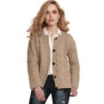 thumbnail image 1 of Aran Woollen Mills Button Up Cable Knitted Cardigan Sweater 100% Premium Soft Merino Wool Women`s Jacket Made in Ireland, 1 of 4