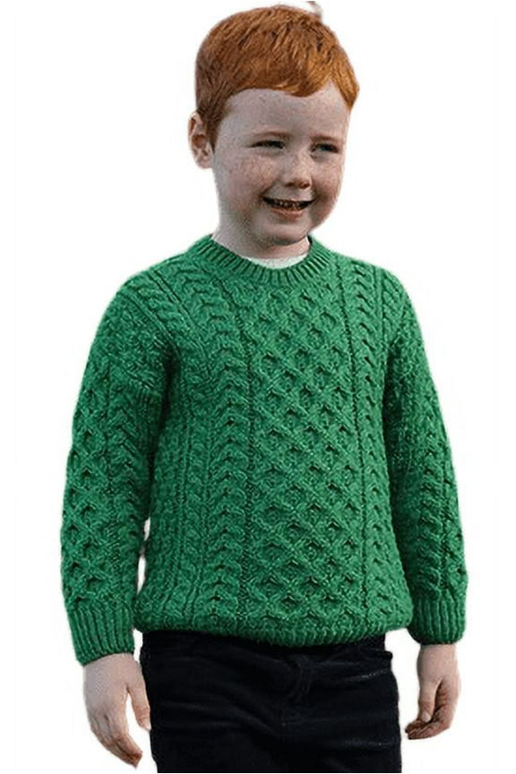 Knitted Sweater for Kids 100% Premium SuperSoft Merino Wool Pullover for Children Made in Ireland