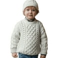 thumbnail image 1 of Aran Woollen Mills Knitted Sweater for Kids 100% Premium SuperSoft Merino Wool Pullover for Children Made in Ireland, 1 of 7
