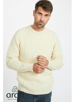 Men’s Kinsale Irish Sweater – Winter White