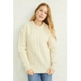 thumbnail image 1 of Aran Woollen Mills Newgrange Traditional 100% Merino Wool Unisex Long Sleeve Sweater, 1 of 4