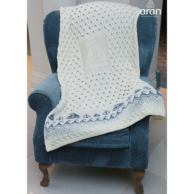 Aran woolen mills on sale blanket