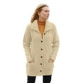 thumbnail image 1 of Aran Woollen Mills Women 100% Merino Wool Buttoned Irish Funnel Neck Cardigan, 1 of 1