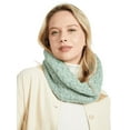 thumbnail image 1 of Aran Woollen Mills Women`s Infinity Cable Knitted Scarf 100% Premium Merino Wool Made in Ireland, 1 of 4