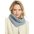thumbnail image 1 of Aran Woollen Mills Women`s Infinity Cable Knitted Scarf 100% Premium Merino Wool Made in Ireland, 1 of 4