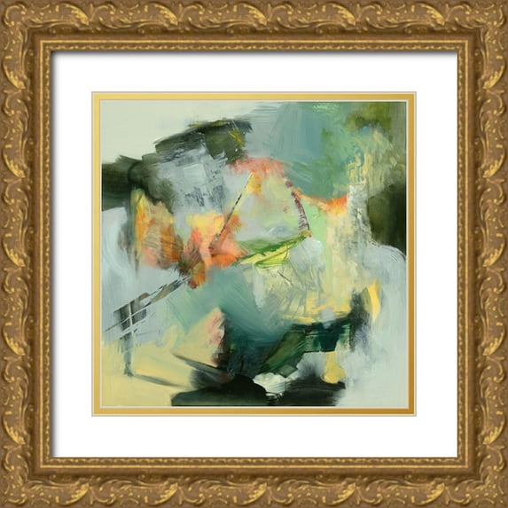 Arana, Emilia 26x26 Gold Ornate Wood Framed with Double Matting Museum Art Print Titled - The Storyteller