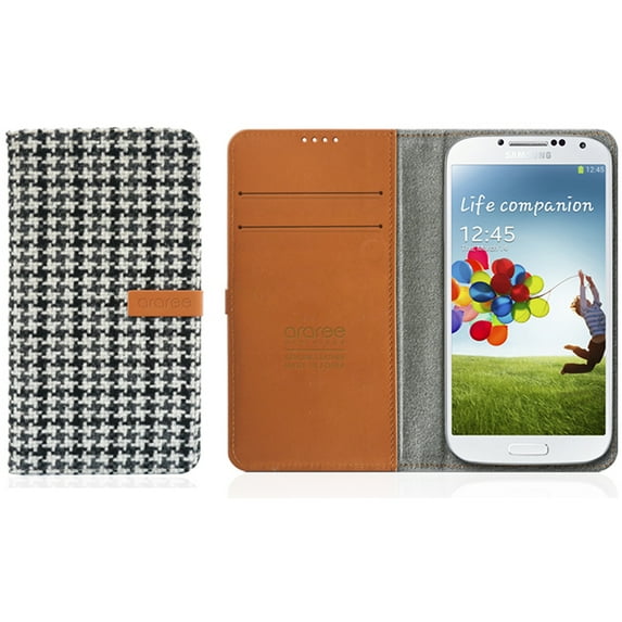 Araree Smart Neat Diary Case for Samsung Galaxy S4, Houndstooth