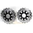 thumbnail image 1 of Arashi Front Brake Disc Rotors for Kawasaki NINJA 1000 (ZX1000) 2011 - 2013 ABS 2012 - 2019 / NINJA 1000SX 2020 2021 TOURER Motorcycle Replacement Accessories Black, 1 of 1