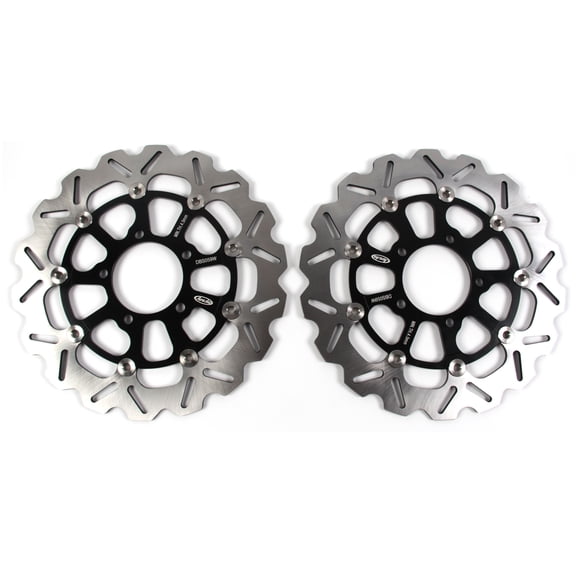 Arashi Front Brake Disc Rotors for Kawasaki ZG1400 Concours 1400 2008-2010 ABS 2008-2020 / Ninja ZX14R 2006-2017 ABS 2013-2017 SE ABS 2016 Motorcycle Replacement Accessories Black