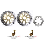 Arashi Front Rear Brake Disc Rotor Mounting Bolts Screws for Yamaha YZF R 750 YZF750R 1993 - 1997 / YZF SP 750 YZF750SP 1993 - 1997 Gold Motorcycle Parts Accessories