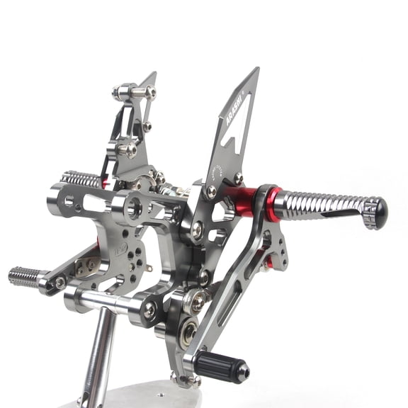 Arashi (Version 2.0) Adjustable Quick Shift Rearsets for Kawasaki Ninja ZX10R ZX1000 ABS 2021 2022 2023 Motorcycle Accessories Foot Pegs Footrest Gray ZX-10R