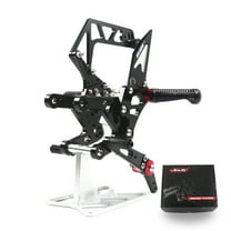 Arashi(Version 2.0) Adjustable Quick Shift Rearsets for YAMAHA YZF R1 R1M R1S RN32 2015 - 2023 Motorcycle Accessories Racing Foot Pegs Footrests Black 2016 2017 2018 2019 2020