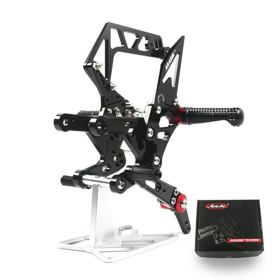Arashi(Version 2.0) Adjustable Quick Shift Rearsets for YAMAHA YZF R1 R1M R1S RN32 2015 - 2023 Motorcycle Accessories Racing Foot Pegs Footrests Black 2016 2017 2018 2019 2020