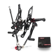 ArashiVersion 2.0 Adjustable Rearsets for HONDA CBR1000RR 2004 - 2007 / CBR600RR 2003 - 2005 2006 Motorcycle Accessories Footrests Foot Pegs Rear Set Black CBR 600 1000 CBR600 CBR1000 RR 600RR