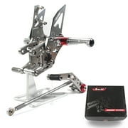 Arashi Version 2.0Adjustable Rearsets for HONDA CBR1000RR 2008 - 2011 Motorcycle Accessories Reversed or GP Shift Footrests Foot Pegs Gray CBR 1000 CBR1000 2009 2010