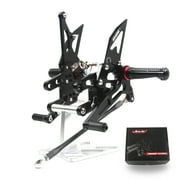 ArashiVersion 2.0 Adjustable Rearsets for KAWASAKI NINJA ZX10R ZX1000 2004 2005 Motorcycle Accessories Racing Foot Pegs Footrests Rear Set ZX-10R Black