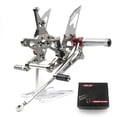 thumbnail image 1 of Arashi (Version 2.0) Adjustable Rearsets for KAWASAKI NINJA ZX10R ZX1000 2006 2007 Motorcycle Accessories Racing Foot Pegs Footrests Rear Set ZX-10R Gray, 1 of 6