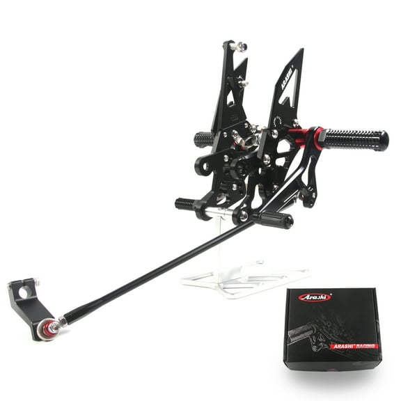 Arashi (Version 2.0) Adjustable Rearsets for YAMAHA FZ1 1000 2006 - 2016 / FZ8 800 2010 - 2013 Motorcycle Accessories Foot Pegs Footrests Black 2007 2008 2009 2011 2012 2014 2015