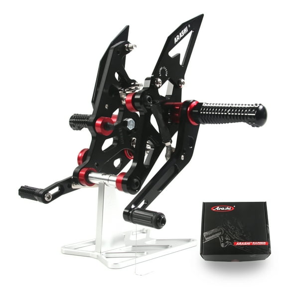 Arashi (Version 2.0) Adjustable Rearsets for YAMAHA MT07 FZ07 2014 - 2022 Motorcycle Accessories Quick Shift Foot Pegs Footrests Rear Set Black MT-07 FZ-07 2015 2016 2017 2018 2019 2020 2021