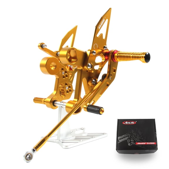 Arashi (Version 2.0) Adjustable Rearsets for YAMAHA MT09 FZ09 2014 - 2020 (QS Quick Shift) / XSR900 2014 - 2021 Motorcycle Accessories Foot Pegs Footrests Gold FJ09 2014 - 2020 2015 2016 2017 2018