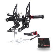 Arashi(Version 2.0) Adjustable Rearsets for YAMAHA YZF R6 2017 - 2023 Motorcycle Accessories Foot Pegs Footrests Rear Set YZF-R6 Black 2018 2019 2020 2021 2022