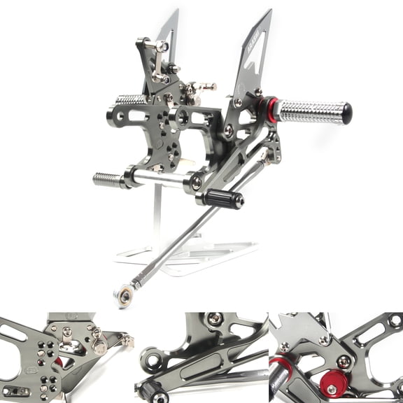 Arashi(Version 2.0) Adjustable Rearsets for Kawasaki NINJA ZX10R 2008 2009 2010 Motorcycle Accessories Foot Pegs Footrests Rear Set ZX-10R Gray