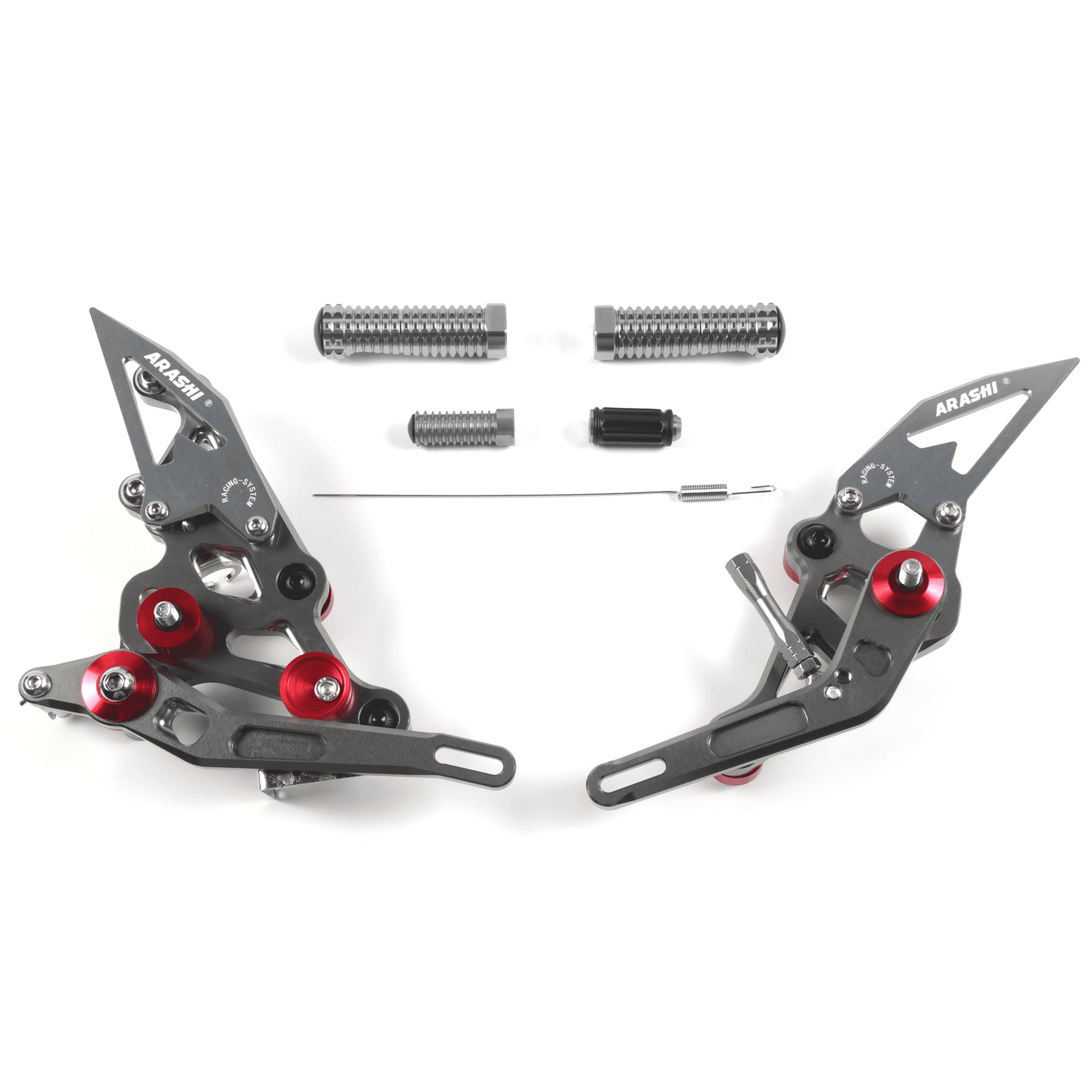 Arashi(Version 2.0) Adjustable Rearsets for YAMAHA MT07 FZ07 XSR700 ...