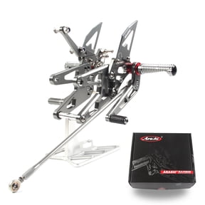 Arashi (Version 2.0) Adjustable Rearsets for YAMAHA YZF R6 600 2003 2004 2005 YZF-R6 Motorcycle Accessories Racing Foot Pegs Footrests Rear Set Gray