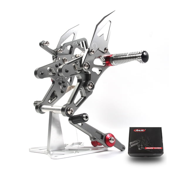 Arashi (Version 2.0) Quick Shift Rearsets for BMW S1000R 2017 2018 2019 / S1000RR HP4 2015 - 2019 Motorcycle Accessories Adjustable Footrest FootPegs Rear Sets Gray