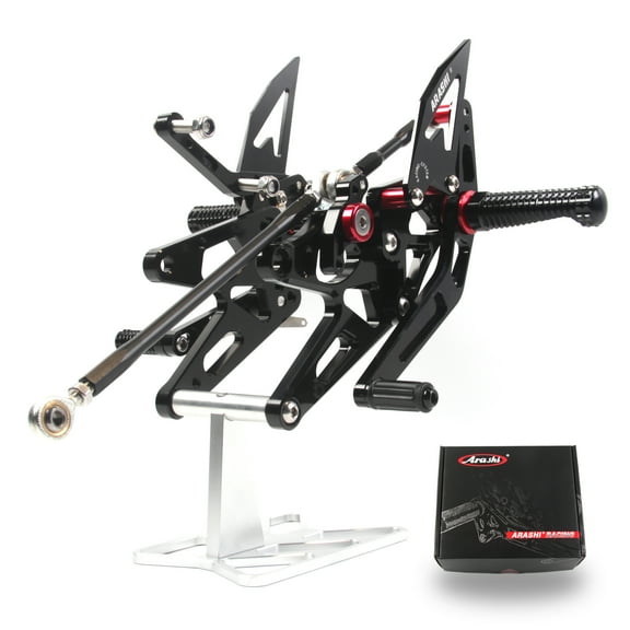 Arashi (Version 2.0) Racing Rearsets for Yamaha YZF R1 1000 2004 2005 2006 YZF-R1 Motorcycle Accessories Adjustable Footrests Foot Peg Rear Sets Black