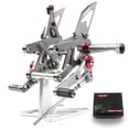 thumbnail image 1 of Arashi (Version 2.0) Rearsets for Aprilia RSV4 FACTORY APRC ABS 2013 - 2016 SBK SE / RSV4 2017 - 2021 / Tuono V4 1100 2017 - 2020 Motorcycle Accessories Adjustable Footrest Foot Pegs Gray, 1 of 6