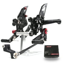 Arashi (Version 2.0) Rearsets for Aprilia RSV4 R / FACTORY 2009 2010 2011 2012 Motorcycle Accessories Adjustable Footrests Foot Peg Rear Sets Black RSV4R