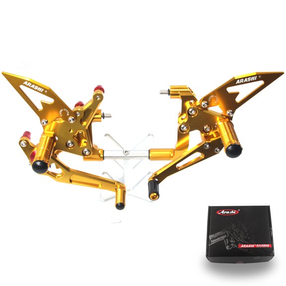 Arashi (Version 2.0) Rearsets for Ducati 1199 2012 - 2017 / 899 Panigale 2014 2015 / 1299 1299R 1299S Panigale 2015 - 2018 Motorcycle Adjustable Footrests Foot Pegs Gold