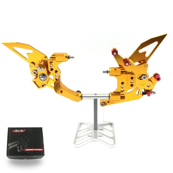 Arashi (Version 2.0) Rearsets for Ducati 959 Panigale 2016 2017 2018 2019 / Panigale V2 2020 2021 2022 Motorcycle Accessories Adjustable Footrests Foot Pegs Rear Sets Gold