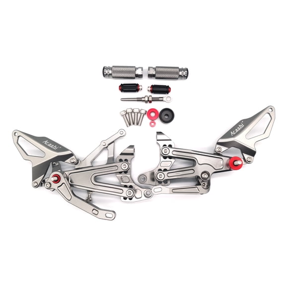 Arashi (Version 2.0) Rearsets for Ducati Panigale V4 V4S V4R 2018 2019 2020 2021 Motorcycle Accessories Adjustable Footrests Footpeg Foot Peg Rear Sets Gray