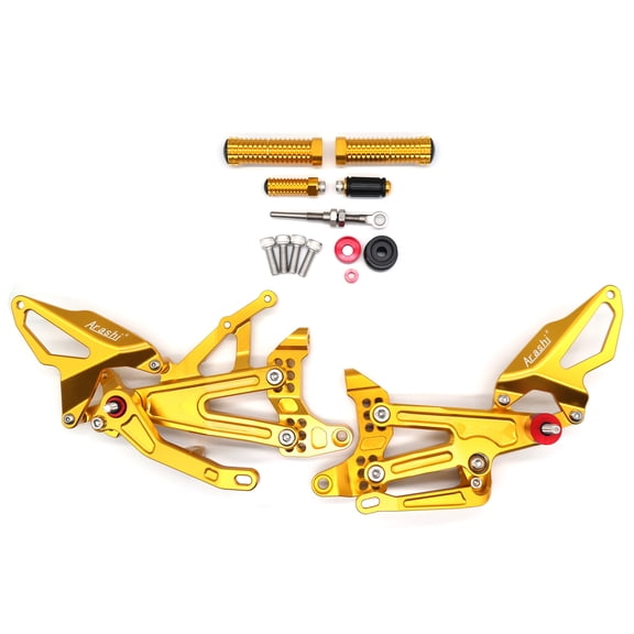 Arashi (Version 2.0) Rearsets for Ducati Panigale V4 V4S V4R 2018 2019 2020 2021 Motorcycle Accessories Adjustable Footrests Footpeg Foot Pegs Rear Sets Gold
