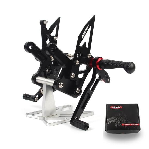 Arashi (Version 2.0) Rearsets for Kawasaki Ninja ZX4R 2023 / ZX-4RR 2022 - 2024 / ZX-25R 2020 - 2023 Motorcycle Accessories Adjustable Footrest Foot Pegs Reversed / GP Shift Black