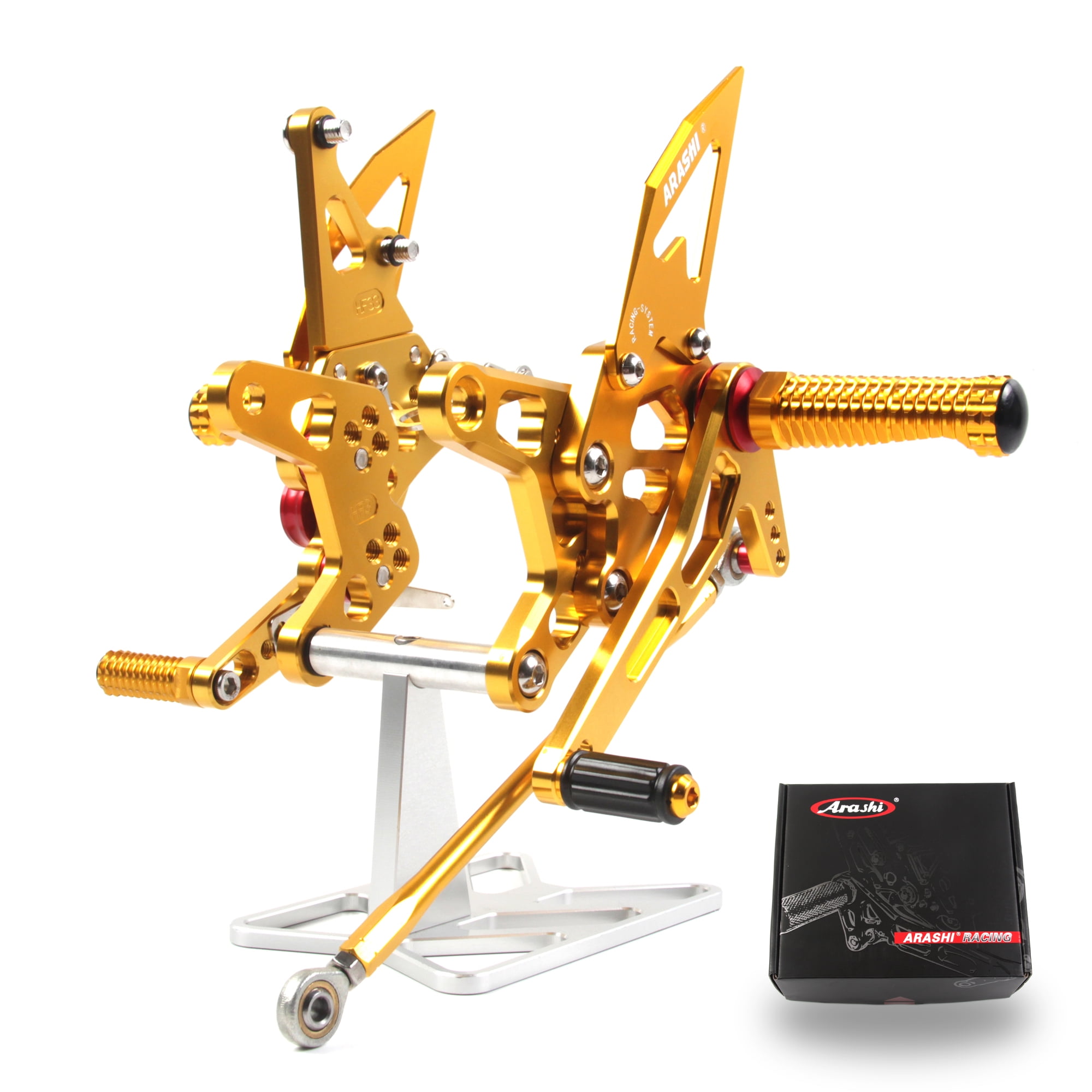 【maaashi】2点セット Arashi (Version 2.0) Rearsets for Kawasaki Ninja ZX6R ZX636 2007