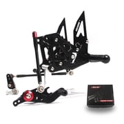 Arashi Version 2.0 Rearsets for Mv Agusta Brutale 675 800 2012 - 2016 / Dragster 675 800 2012 - 2016 Motorcycle Accessories Adjustable Footrests Foot Peg Rear Sets Black 2013 2014 2015