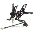 thumbnail image 1 of Arashi (Version 2.0) Rearsets for Suzuki GSX-R 600 750 2006 - 2010 2007 2008 2009 Motorcycle Accessories Adjustable Footrests Foot Peg Rear Sets GSXR600 GSXR750 K6 K7 K8 Black, 1 of 7
