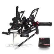 Arashi Version 2.0 Rearsets for Suzuki GSX-S750/GSXS-750Z 2015 - 2022 / GSR750 2011 - 2017 2012 2013 2014 Motorcycle Accessories Adjustable Footrests Rear Sets GSR 750 GSXS750Z GSXS750 Black