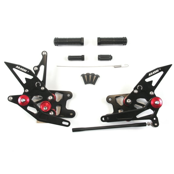 Arashi (Version 2.0) Rearsets for Suzuki GSXR 1000 2007 2008 Motorcycle Accessories Adjustable Footrests Foot Peg Rear Sets GSX-R 1000 GSXR1000 Black K7 K8