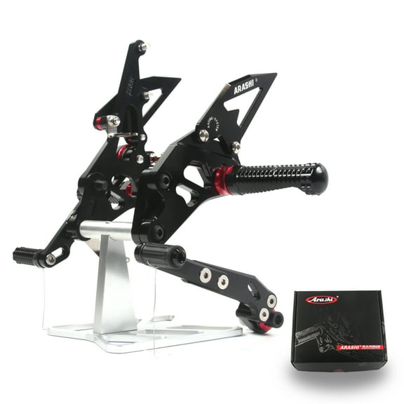 Arashi (Version 2.0) Rearsets for Suzuki GSXR1000 2009 - 2016 Motorcycle Accessories Adjustable Racing Footrests Foot Peg GSX-R1000 GSX-R 1000 Black 2010 2011 2012 2013 2014 2015