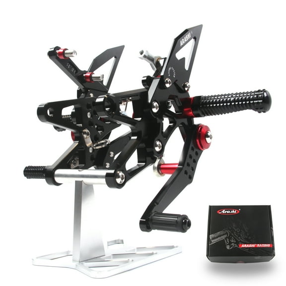 Arashi (Version 2.0) Rearsets for Triumph Daytona 675 / R 2013 - 2018 675R 2014 2015 2016 2017 Motorcycle Accessories Adjustable Footrests Quick Shift Foot Peg Rear Sets Black