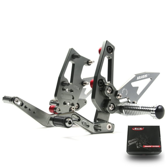 Arashi (Version 2.0) Rearsets for Triumph Speed Triple 1050 2011 - 2015 2012 2013 2014 Motorcycle Accessories Adjustable Footrests Foot Pegs Rear Sets Gray