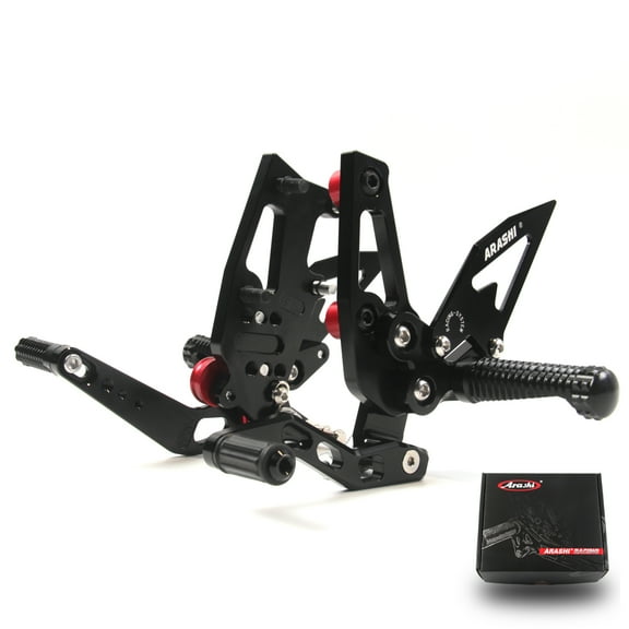 Arashi (Version 2.0) Rearsets for Triumph Speed Triple 1050 2011 - 2015 Motorcycle Accessories Adjustable Footrests Foot Pegs Rear Sets Black 2012 2013 2014