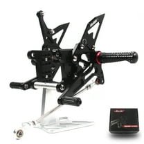 Arashi (Version 2.0) Rearsets for Triumph Speed Triple 1050 R 2005 - 2010 / Daytona T595 T509 955i 1997 - 2005 Motorcycle Accessories Adjustable Footrests Foot Pegs Black 2006 2007 2008 2009