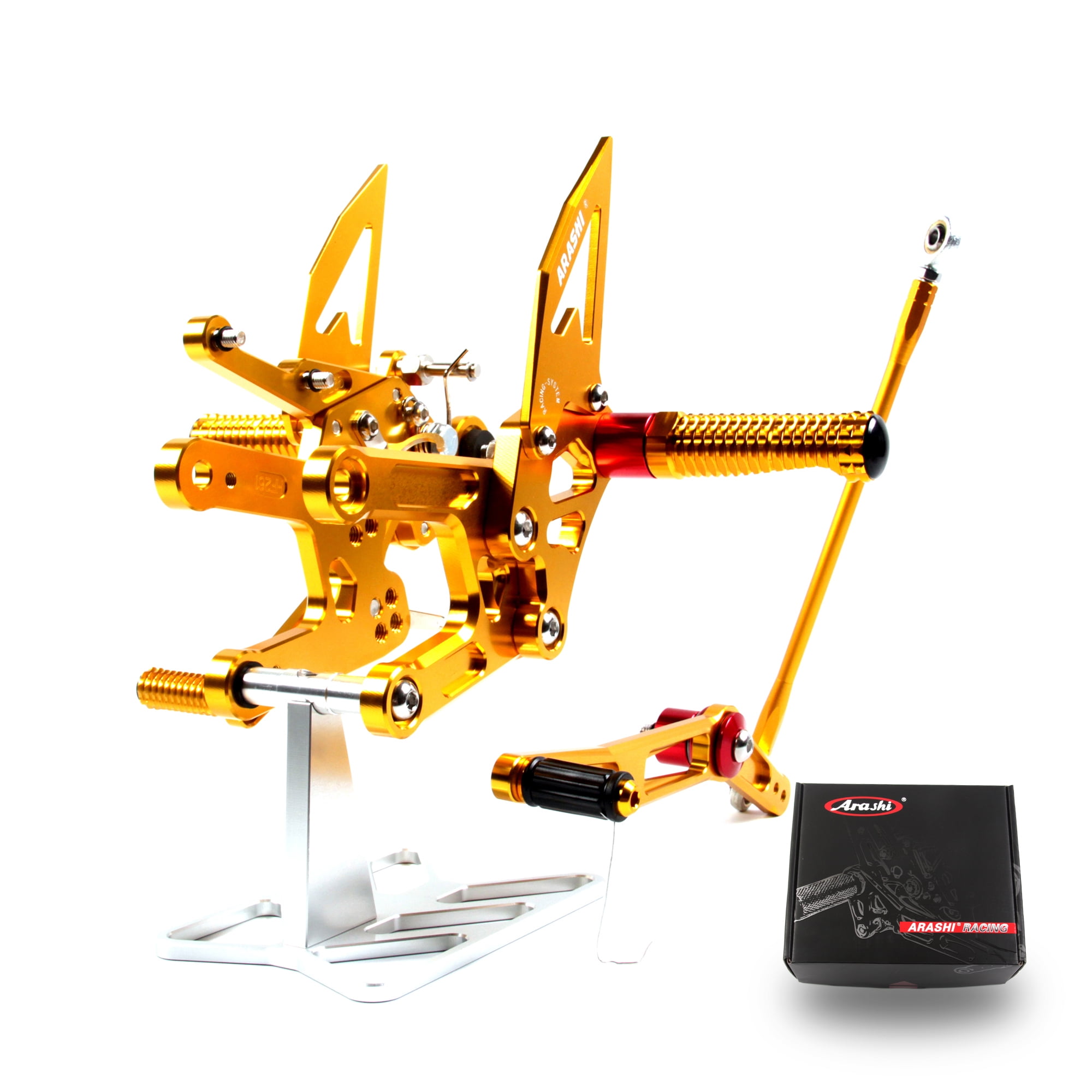 Yamaha R6 Gold Rear Set Arashi (Version 2.0) Rearsets for YAMAHA YZF R6 2006-2016 Motorcycle ...