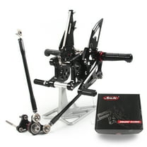 Arashi (Version 2.0) Reversed or GP Shift Rearsets for Honda CBR600RR 2007 2008 Motorcycle Accessories Adjustable Footrests Foot Peg Rear Sets CBR 600 CBR600 RR 600RR Black